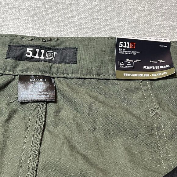 5.11 Men's TACLITE Pro Tactical Pants, Style 74273, Waist 44x32 In Olive Drab - Picture 4 of 10